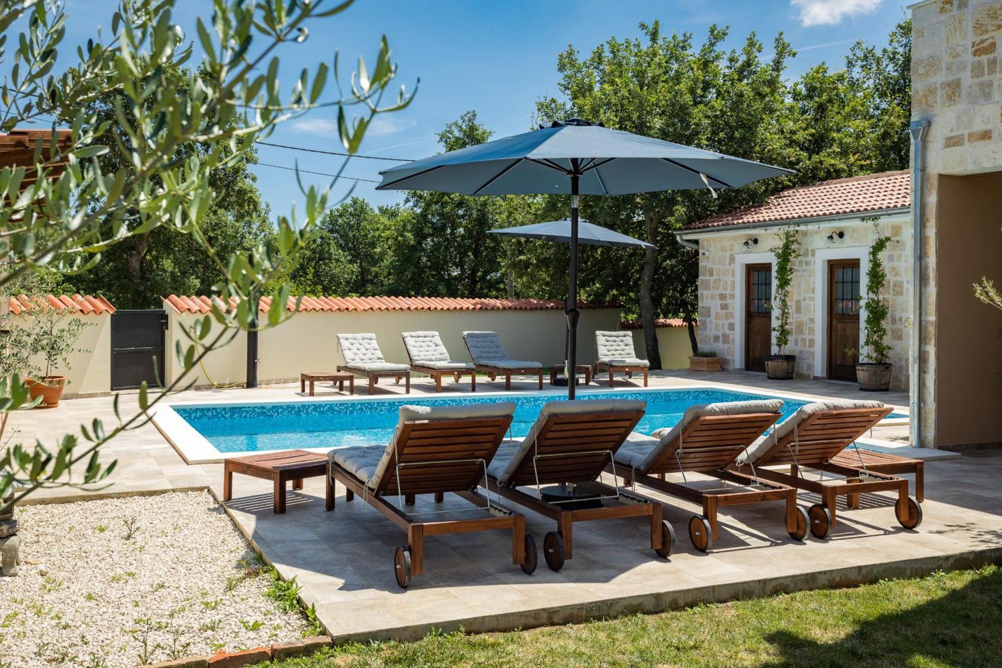 Villa Cirka In Central Istria For 14 Persons With Pool Heating & Pool Table Svetvinčenat Extérieur photo