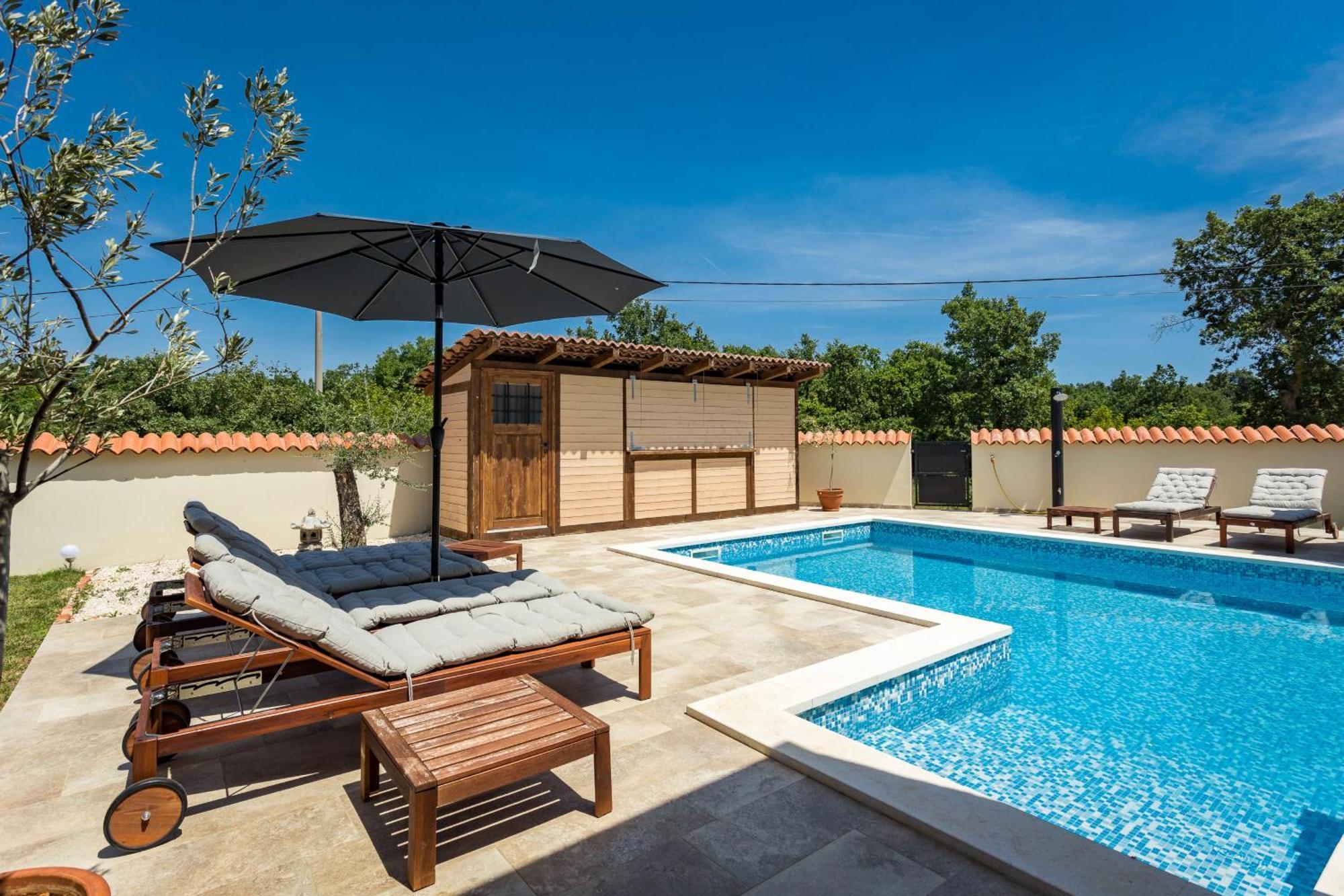 Villa Cirka In Central Istria For 14 Persons With Pool Heating & Pool Table Svetvinčenat Extérieur photo